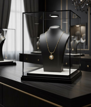 Baroque Pearl Necklace – Titanium Steel (Color Guard)