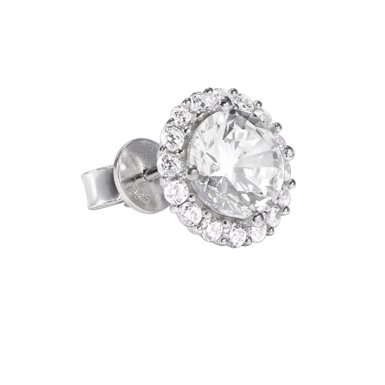 Boucles d’oreilles diamantées en argent S925 – Homme (Premium)