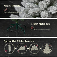 Snowy Silhouette Christmas Tree – Pencil Tree Collection 5ft