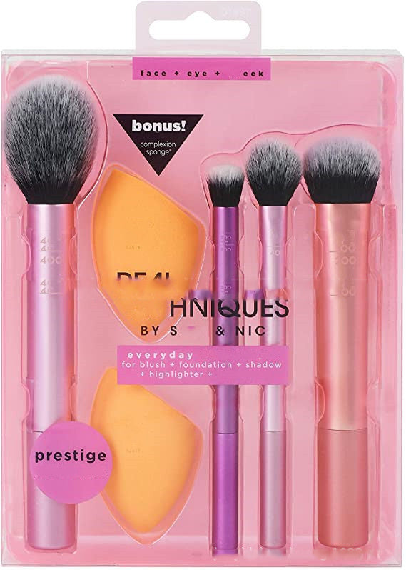 Set Pinceaux “REAL T” – 5 pièces Pro (Teint & Yeux)