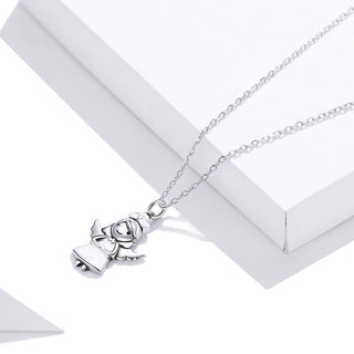 925 Silver Angel Necklace – Adjustable Box Chain (Unisex) 