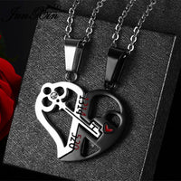 Men's Key Pendant – Titanium Steel Couple Necklace (3 Styles)