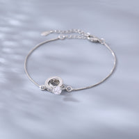 925 Sterling Silver Intertwined Bracelet – Minimalist Elegance