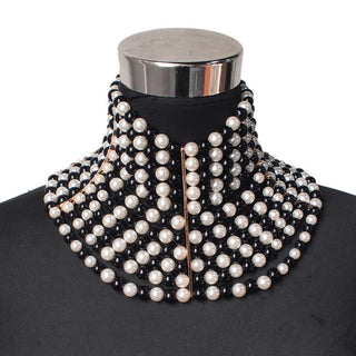 Layered Faux-Pearl Choker – Classic &amp; Chic