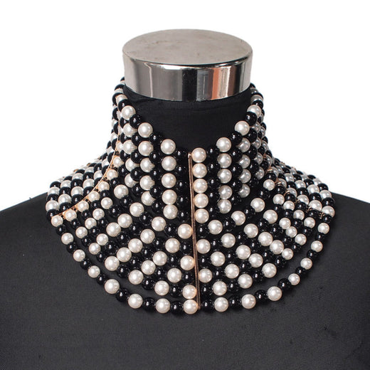 Layered Faux-Pearl Choker – Classic &amp; Chic