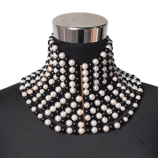 Layered Faux-Pearl Choker – Classic & Chic