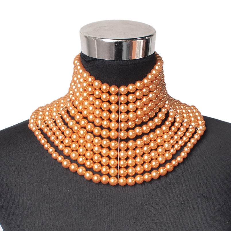 Layered Faux-Pearl Choker – Classic & Chic