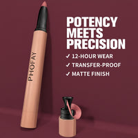 Crayon Contour des Lèvres Matte 2-en-1 – Précision Velours Longue Tenue