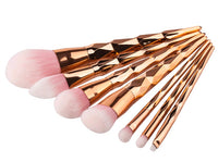 Diamond Brush Set – Complexion &amp; Eyes (7 pcs, Pink)