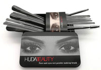 Set of 12 Makeup Brushes – Wooden Handle &amp; Metal Pouch