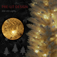 Sapin de Noël Silhouette Pencil – Design Élancé Premium avec Illumination LED