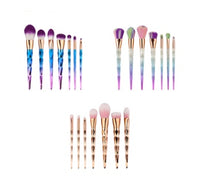 Diamond Brush Set – Complexion &amp; Eyes (7 pcs, Pink)