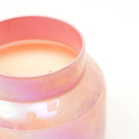 Scented Wax Candle Jar - Pink Luster