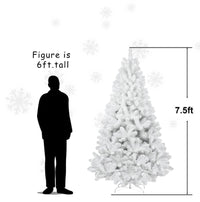 White Christmas Tree – Clean Winter Glow (Multiple Heights)