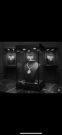 Princess Necklace in 925 Sterling Silver with Moissanite (1 or 2 Carats)