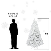 White Christmas Tree – Clean Winter Glow (Multiple Heights)