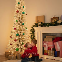 Snowy Silhouette Christmas Tree – Pencil Tree Collection 5ft