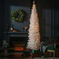 Sapin de Noël Silhouette Pencil – Design Élancé Premium avec Illumination LED