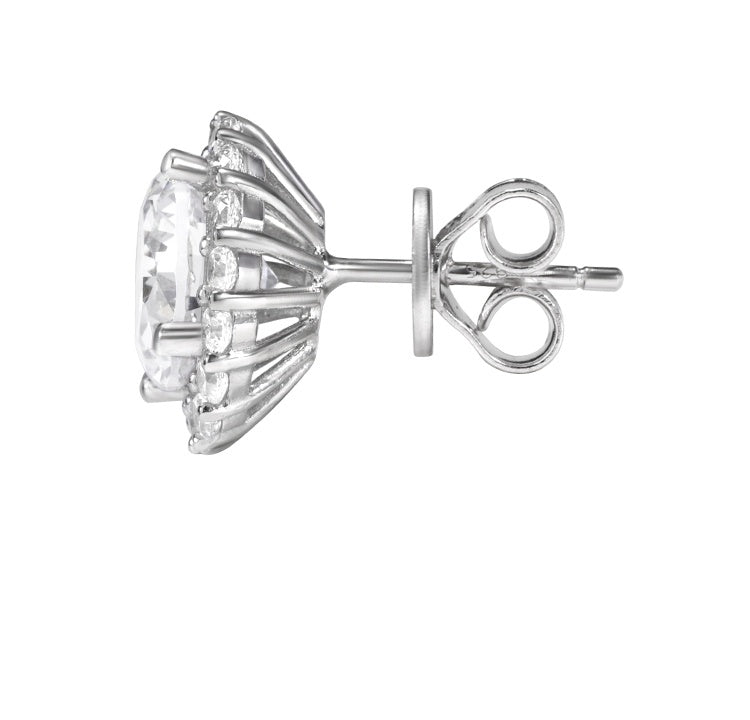 Boucles d’oreilles diamantées en argent S925 – Homme (Premium)