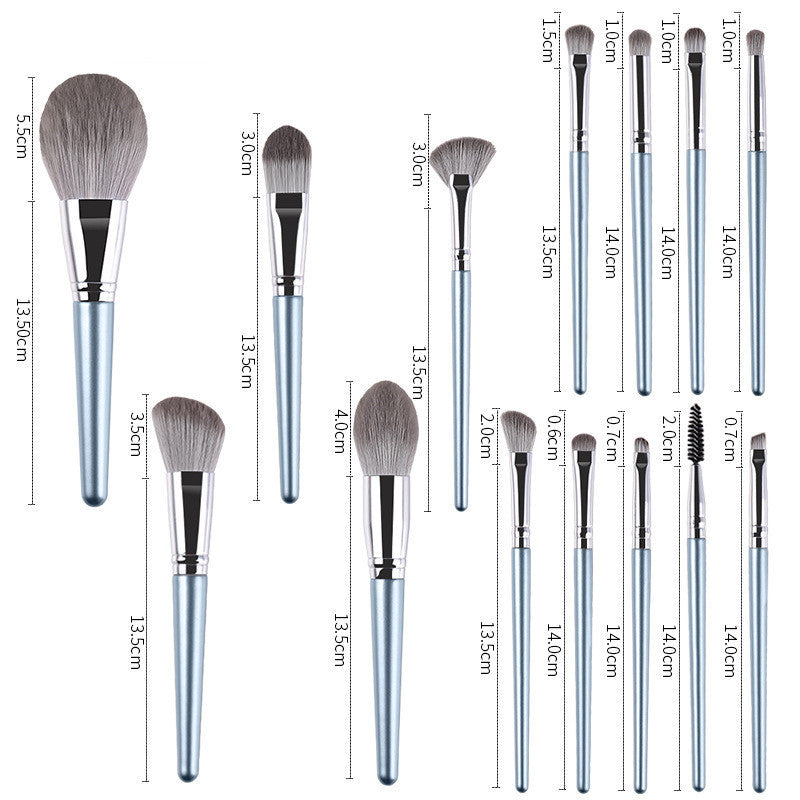 Set Pinceaux Bois – 14 pièces Pro Teint & Yeux