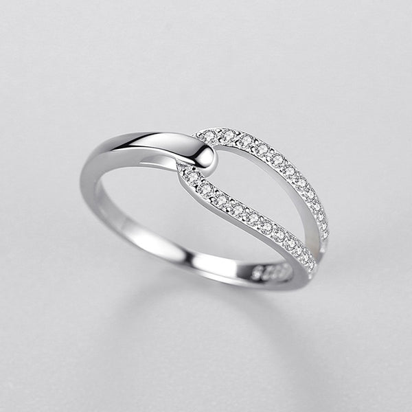 Elegant 925 Silver Ring – Minimalist Korean Style