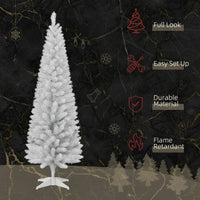 Slender White Christmas Tree 6ft – Immaculate Silhouette Collection