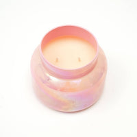 Scented Wax Candle Jar - Pink Luster