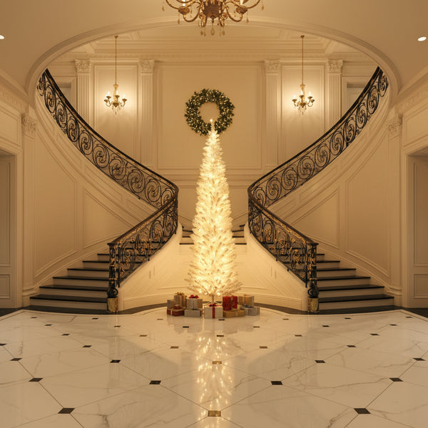 Sapin de Noël Silhouette Pencil – Design Élancé Premium avec Illumination LED