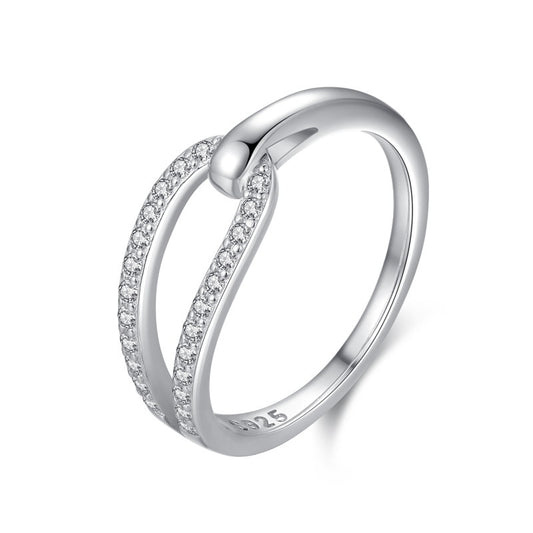 Bague Élégante en Argent 925 – Style Coréen Minimaliste