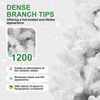 White Christmas Tree – Clean Winter Glow (Multiple Heights)