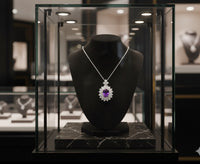 Royal Amethyst Necklace in 925 Sterling Silver – Purple Zircon