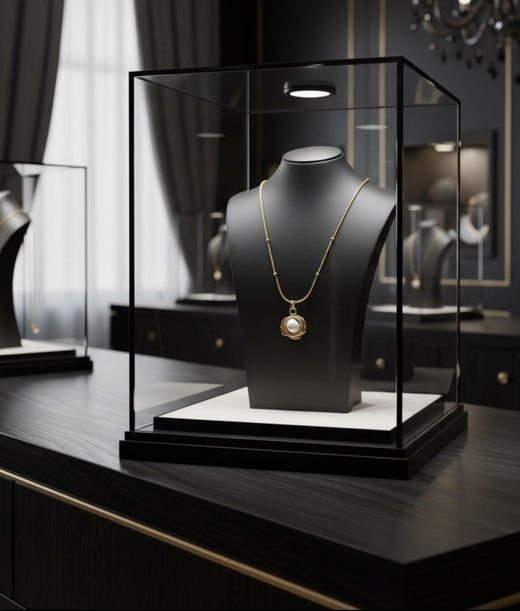 Baroque Pearl Necklace – Titanium Steel (Color Guard)