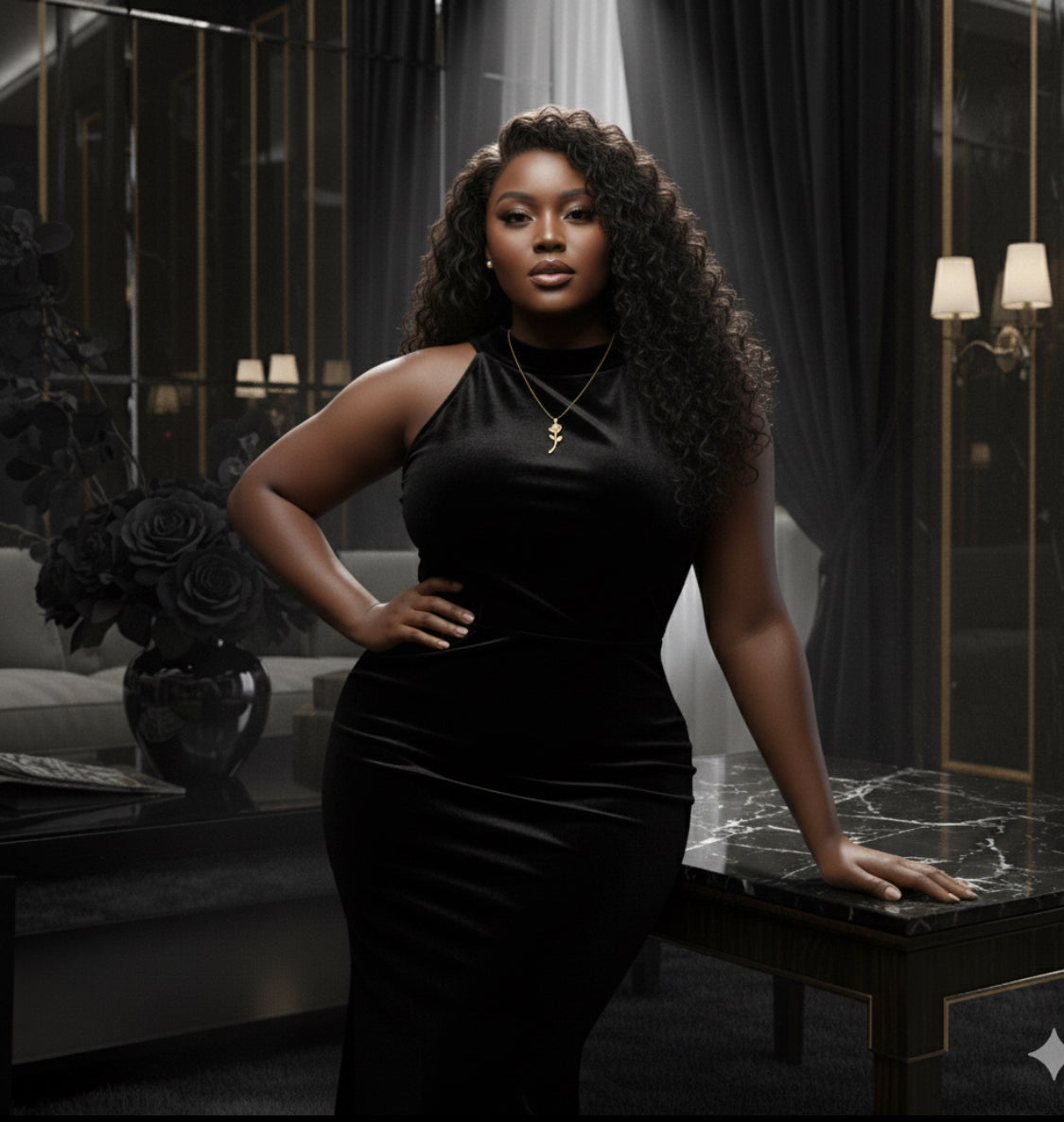 Collier Rose en Argent 925 Plaqué Or – Élégance Minimaliste