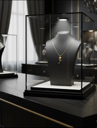 Rose Necklace in 925 Sterling Silver with Gold Plating – Minimalist Elegance