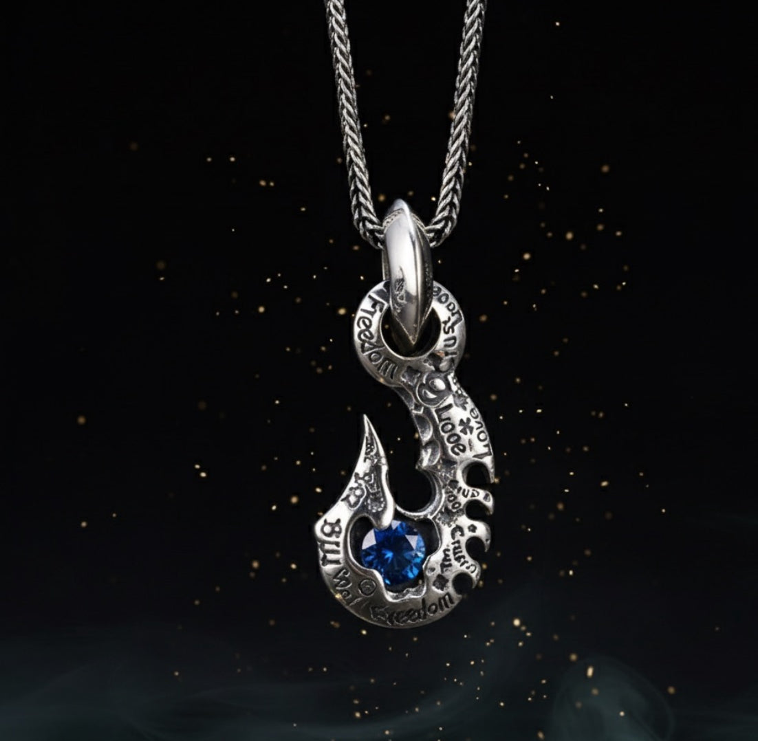 Collier Pendentif Homme en Argent 925 – S925 Sterling Silver Necklace (Zodiaque)