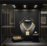 Cuban Diamond Pave Necklace – Men's Prestige Hip-Hop Set