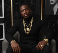 Cuban Diamond Pave Necklace – Men's Prestige Hip-Hop Set