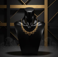 18K Gold Elegance Lace Necklace for Women