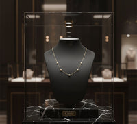 Sky Star Necklace in Sea Pearls and 18K Gold Chain