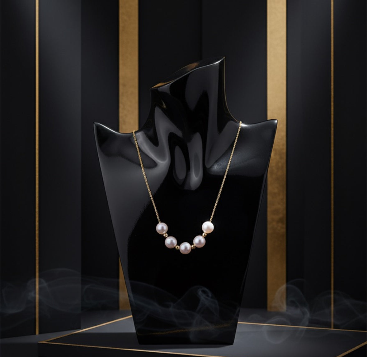 Collier Sky Star en Perles de Mer et Chaîne Or 18K