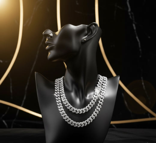 Full-Iced Cuban Chain – 18K Plated Finish (18/20/22 in)