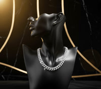 Full-Iced Cuban Chain – 18K Plated Finish (18/20/22 in)