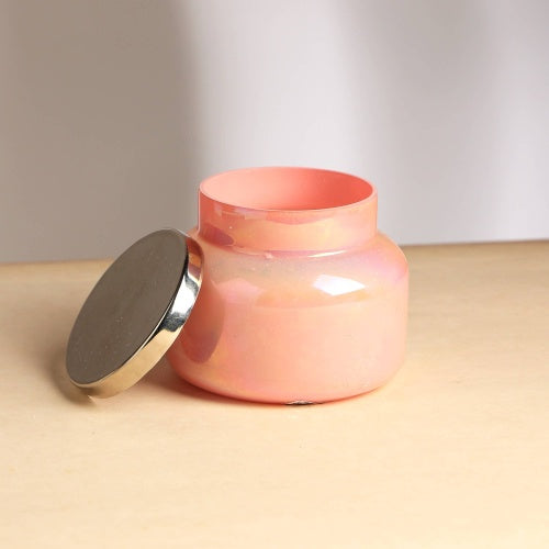 Scented Wax Candle Jar - Pink Luster