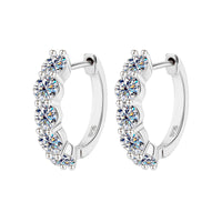 S925 Sterling Silver Moissanite Earrings – Timeless Luxury