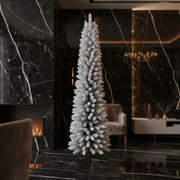 Snowy Silhouette Christmas Tree – Pencil Tree Collection 5ft