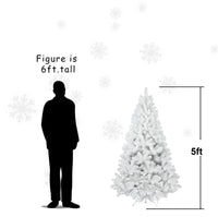 White Christmas Tree – Clean Winter Glow (Multiple Heights)