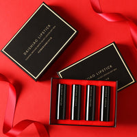 Matte Finish Waterproof Smear-Proof Long-Lasting Moisturizing Lipstick Kit (x4)