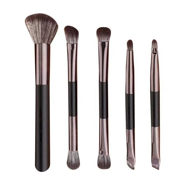 Compact Brush Set with Mirror – Easy Touch-Ups (4 or 5 pcs)