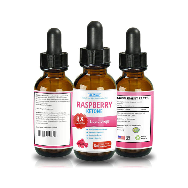 Raspberry Ketone Drops 60 ml – Metabolic Focus &amp; Light Energy