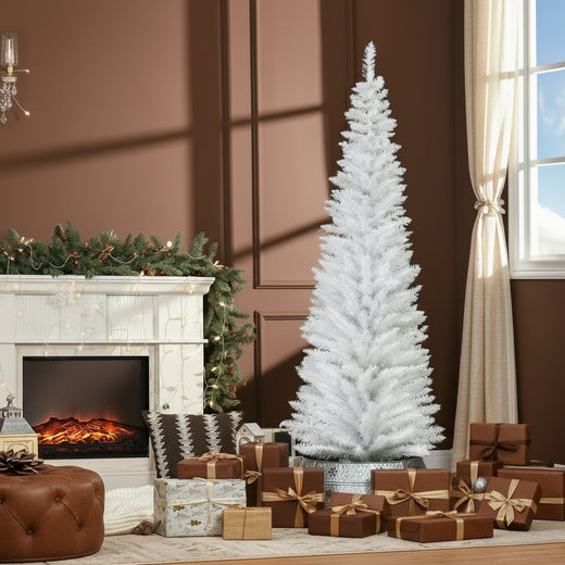 Slender White Christmas Tree 6ft – Immaculate Silhouette Collection
